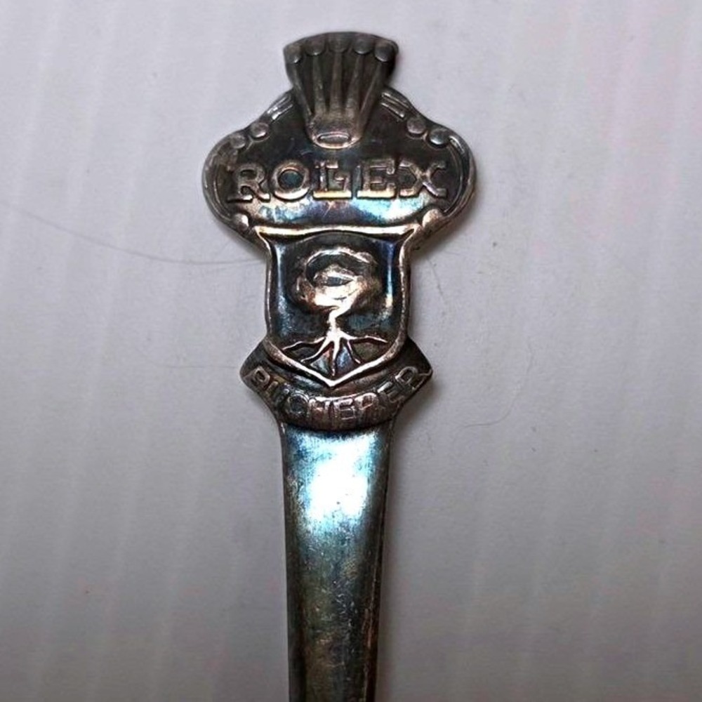 Vintage Rolex Bucherer of Switzerland Mini Souvenir Spoon‎ Silver Tone